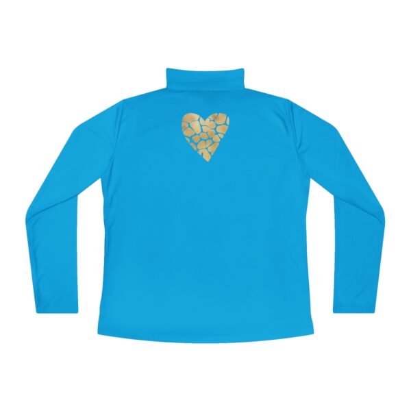 Quarter Zip Jacket Animal Print Heart - Image 7