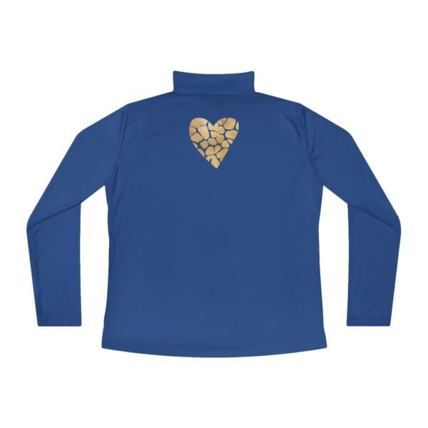 Quarter Zip Jacket Animal Print Heart - Image 8