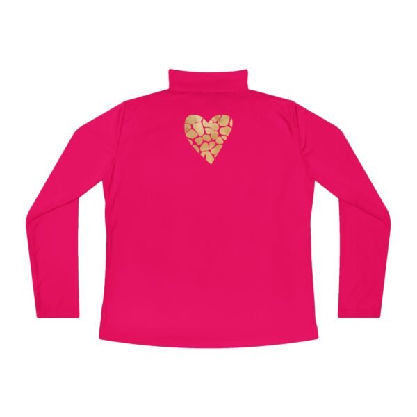 Quarter Zip Jacket Animal Print Heart - Image 10