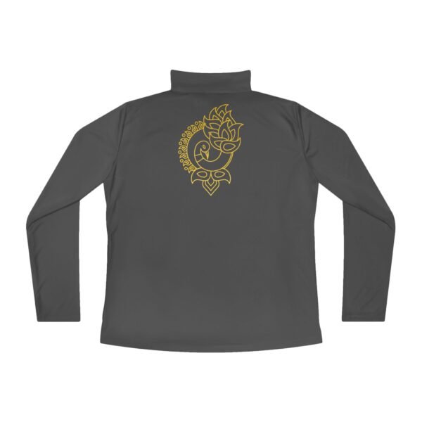 Quarter-Zip Pullover - Gold Peacock Print - Image 10