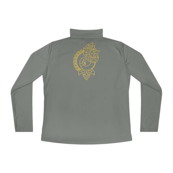 Quarter-Zip Pullover - Gold Peacock Print - Image 9