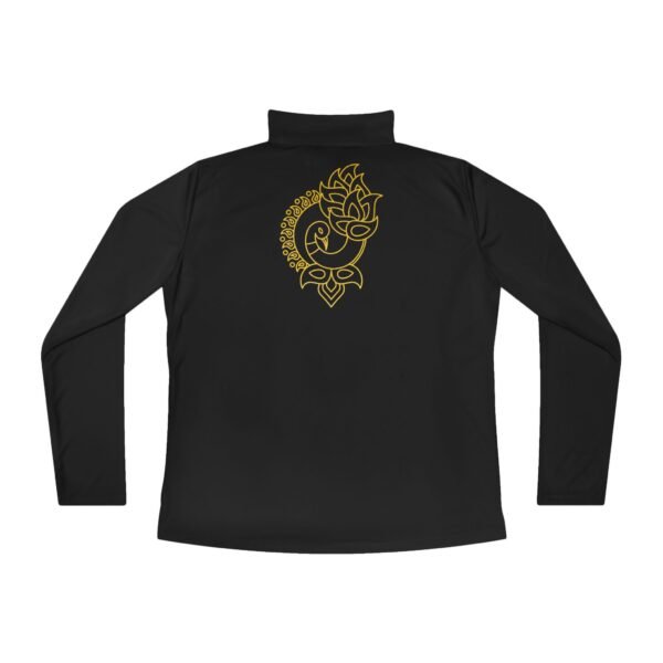 Quarter-Zip Pullover - Gold Peacock Print - Image 8