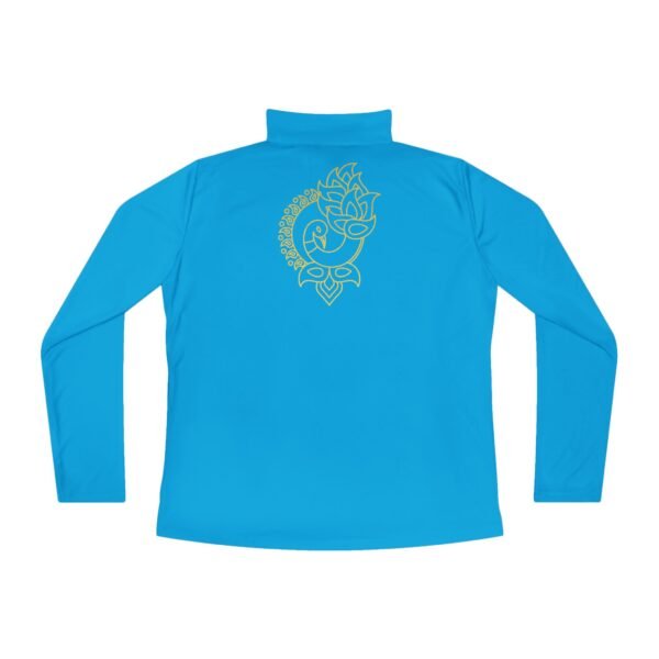 Quarter-Zip Pullover - Gold Peacock Print - Image 6