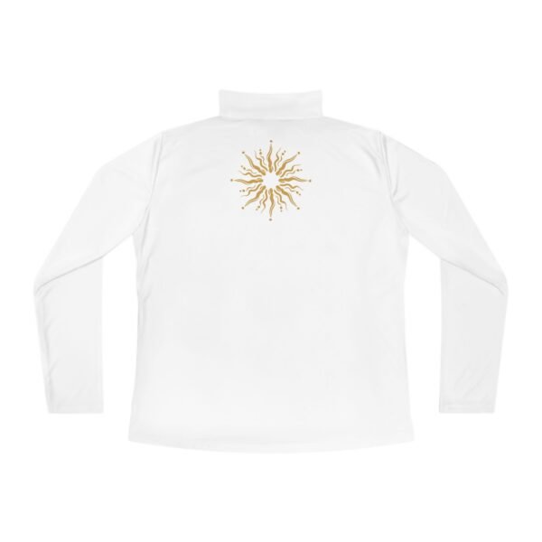 Gold Celestial Print Quarter Zip Jacket