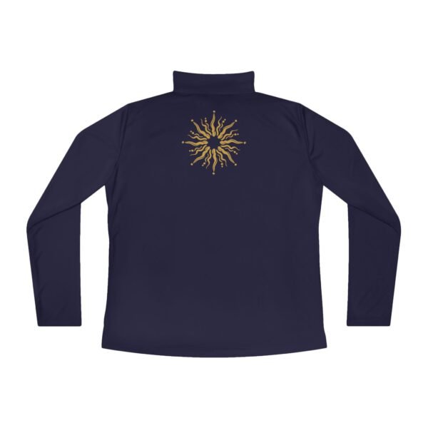 Gold Celestial Print Quarter Zip Jacket - Image 4