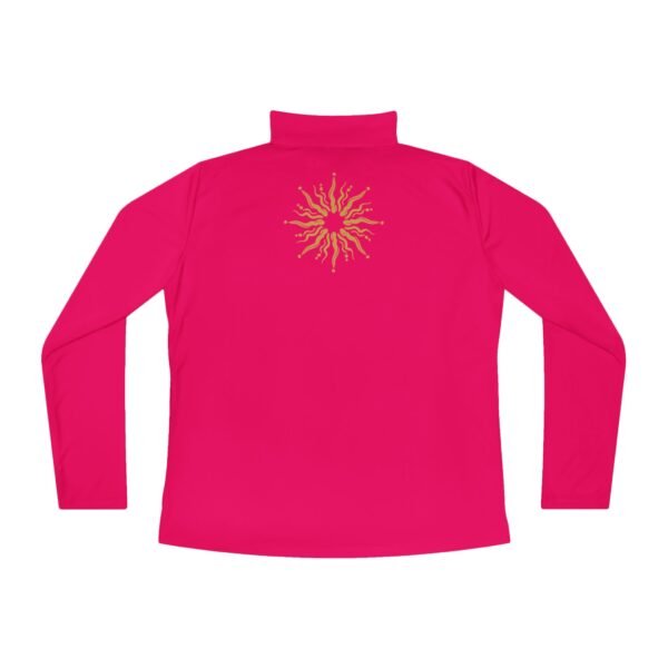 Gold Celestial Print Quarter Zip Jacket - Image 3
