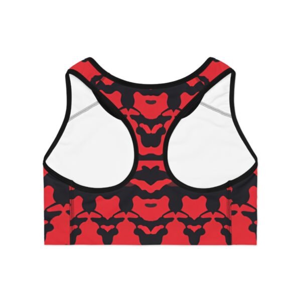 Red Camouflage Sports Bra - Image 2