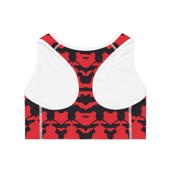 Red Camouflage Sports Bra - Image 6
