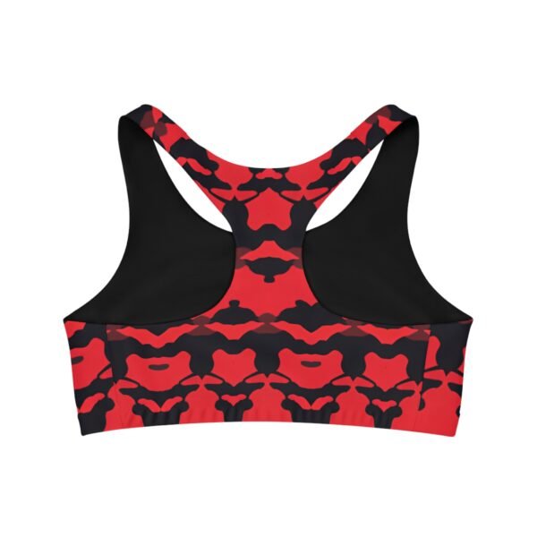 Red Camouflage Sports Bra - Image 2