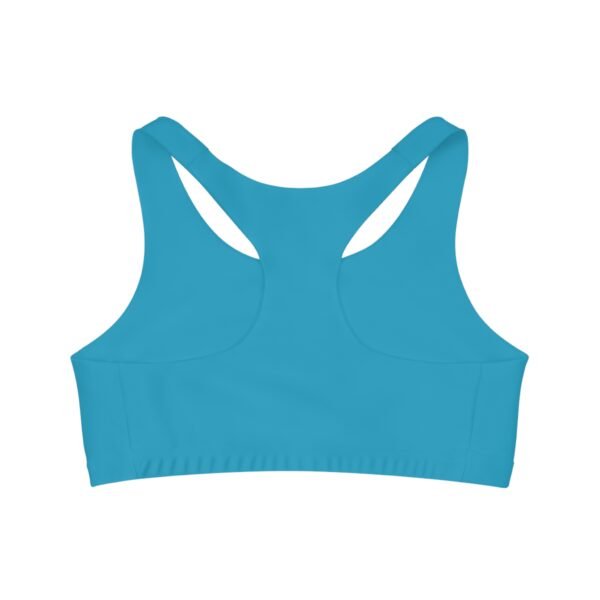 Blue Seamless Sports Bra Inspiration Quote - Image 2