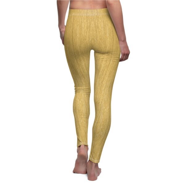 Leggings - Vertical Gold Print - Image 2