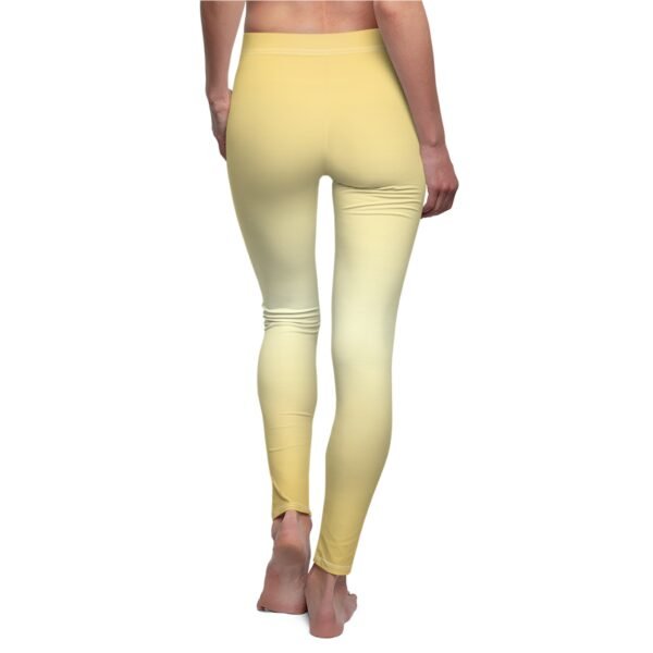 Gold Ombre Soft Suede Feel Leggings - Image 2
