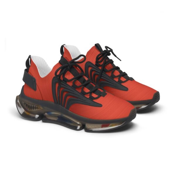 Shiny Red Metallic Print - Mesh Sneakers - Image 2