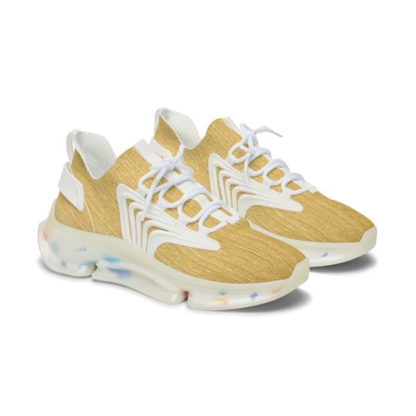 Gold Print Mesh Sneakers
