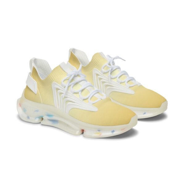 Gold Ombre Print Mesh Sneakers