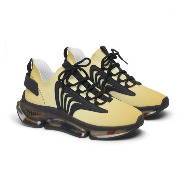 Gold Ombre Print Mesh Sneakers - Image 4