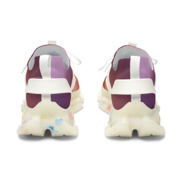 Gradient Purple/Pink Mesh Sneakers - Image 3