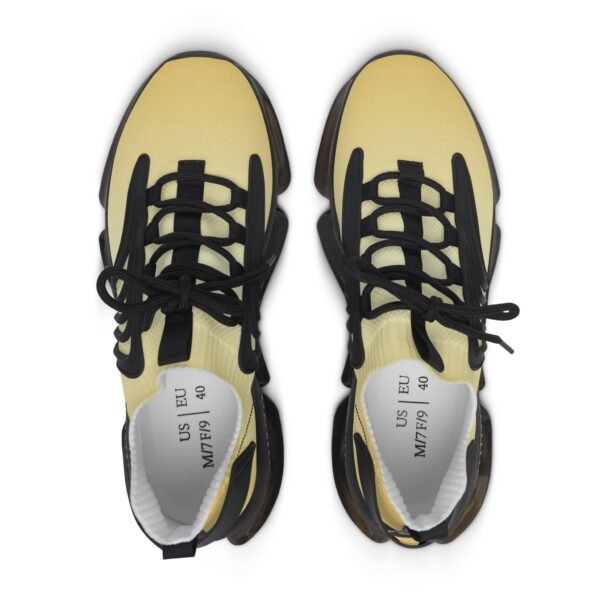 Gold Ombre Print Mesh Sneakers - Image 5