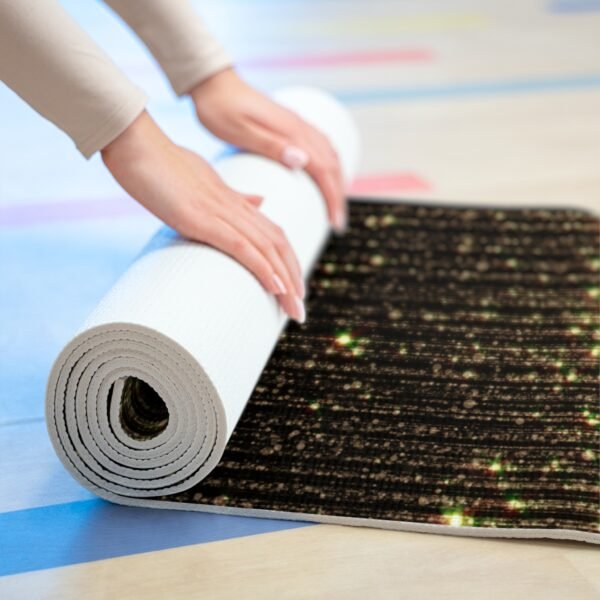 Yoga Mat - Gold Sparkle Graphic - Image 2