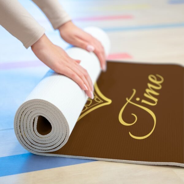 Yoga Mat - Gold Print Design - Quiet Time - Image 3