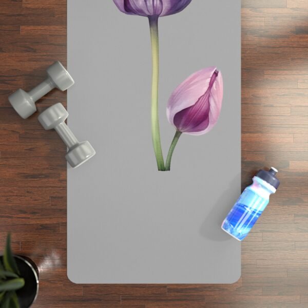 Soft Purple Tulip Yoga Mat - Image 3