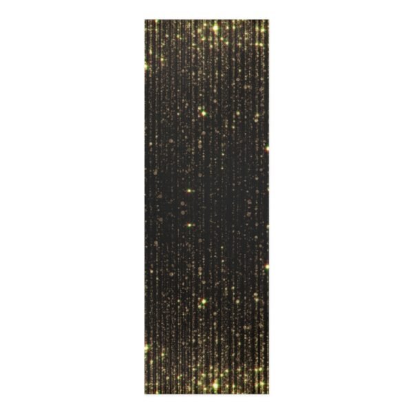 Yoga Mat - Gold Sparkle Graphic