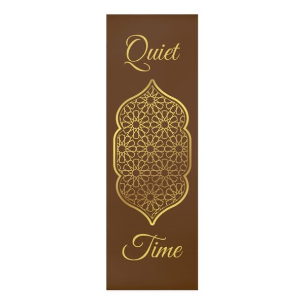 Yoga Mat - Gold Print Design - Quiet Time