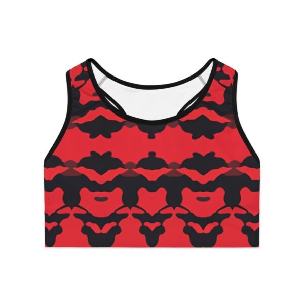 Red Camouflage Sports Bra