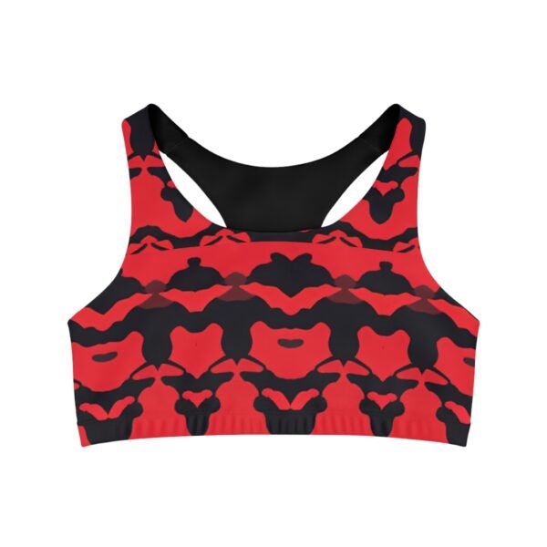 Red Camouflage Sports Bra
