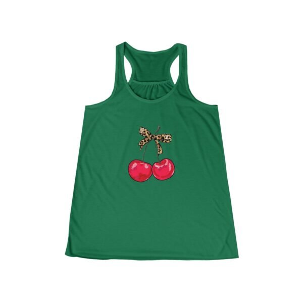 Tank Top - Cherry Animal Print Bow Graphic - Image 8