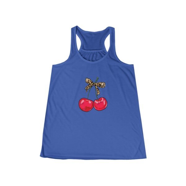 Tank Top - Cherry Animal Print Bow Graphic - Image 9