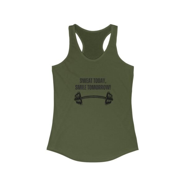 Sweat Today Smile Tomorrow-Racerback Tank