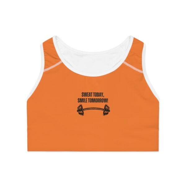 Orange Sports Bra - Full Coverage