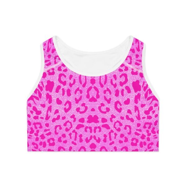 Hot Pink Cheetah Seamless Sports Bra