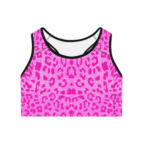 Hot Pink Cheetah Seamless Sports Bra - Image 5