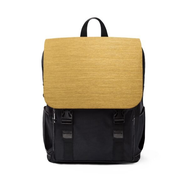Canvas Gym Backpack - Sporty Gold Print