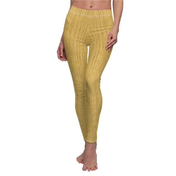 Leggings - Vertical Gold Print