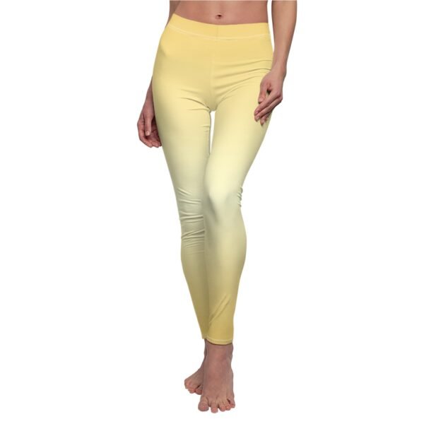 Gold Ombre Soft Suede Feel Leggings