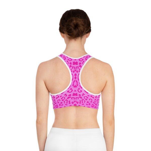 Hot Pink Cheetah Seamless Sports Bra - Image 4