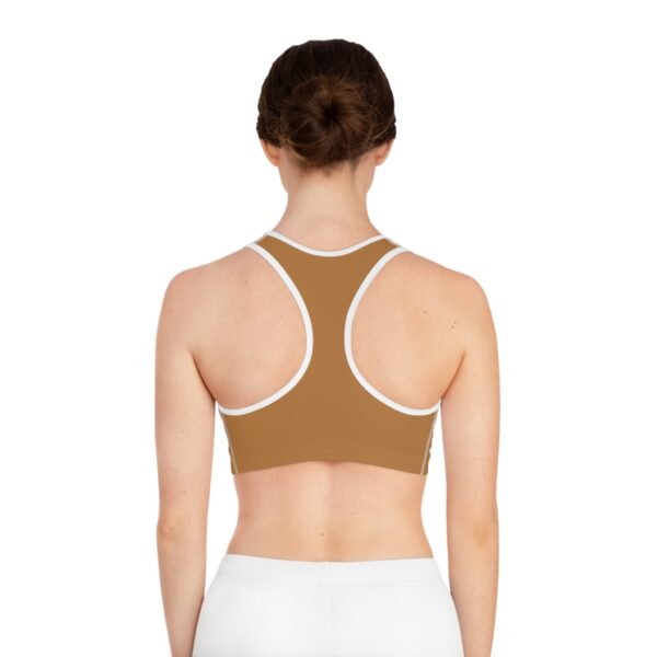 Light Brown Sports Bra - Full Coverage - Image 4