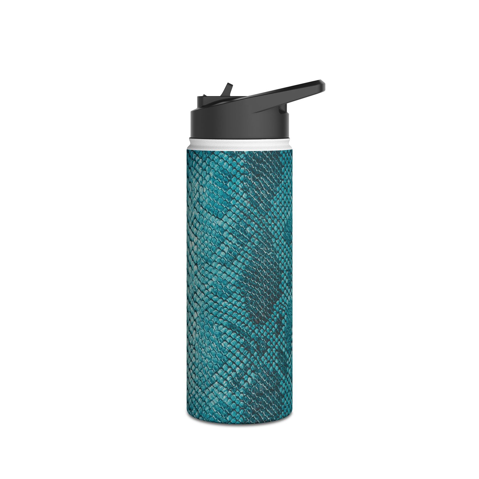 Teal Snakeskin Stainless Steel Tumbler