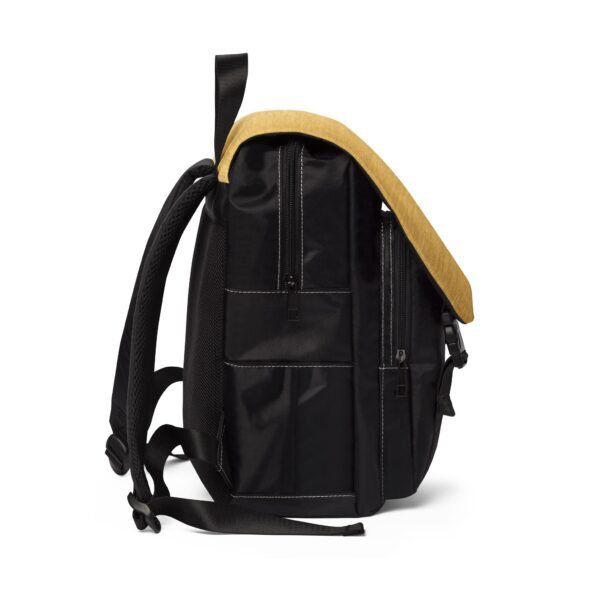 Canvas Gym Backpack - Sporty Gold Print - Image 2