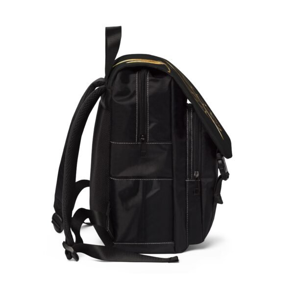 Backpack - Gold Leaf & Dragonfly Graphic - Image 3