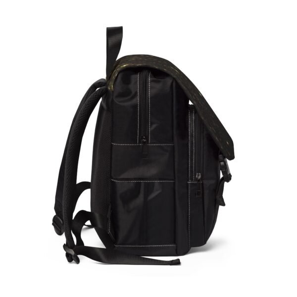 Backpack - Black & Gold Sparkle Graphic - Image 2