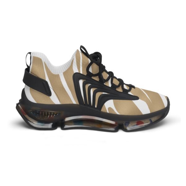 Beige Zebra Print Mesh Sneakers - Image 6
