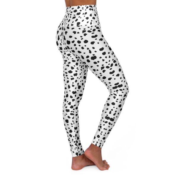 Dalmation Print Yoga Leggings - Image 3