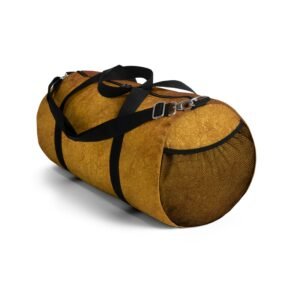 Duffel Bag - Gold Crushed Suede Print
