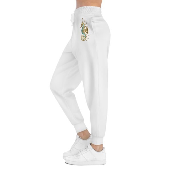 Athletic Joggers with Gold Sea Horse