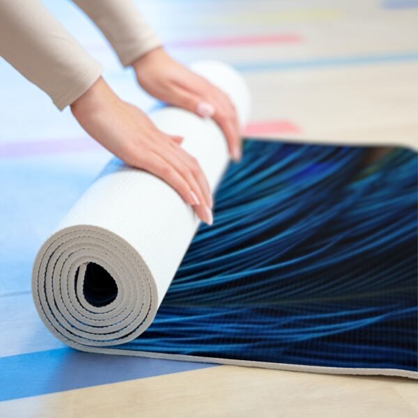 Peacock Feather Soft Foam Yoga Mat - Image 3