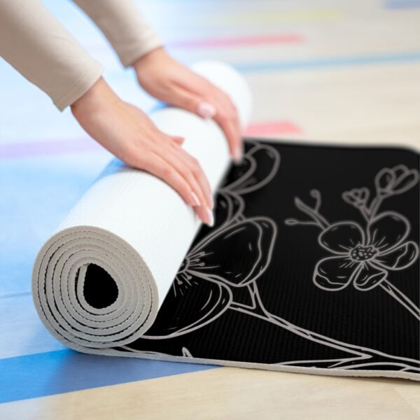Trendy Cherry Blossom Foam Yoga Mat - Image 3